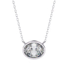 Chic Oval Bezel Pendant