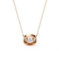 Chic Oval Bezel Pendant