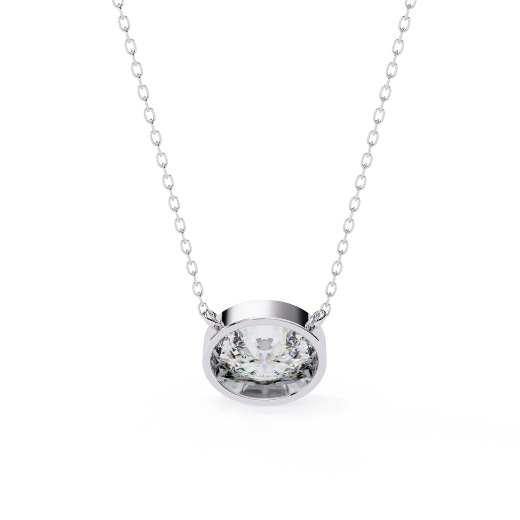 Chic Oval Bezel Pendant