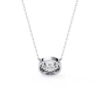 Chic Oval Bezel Pendant