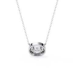 Chic Oval Bezel Pendant
