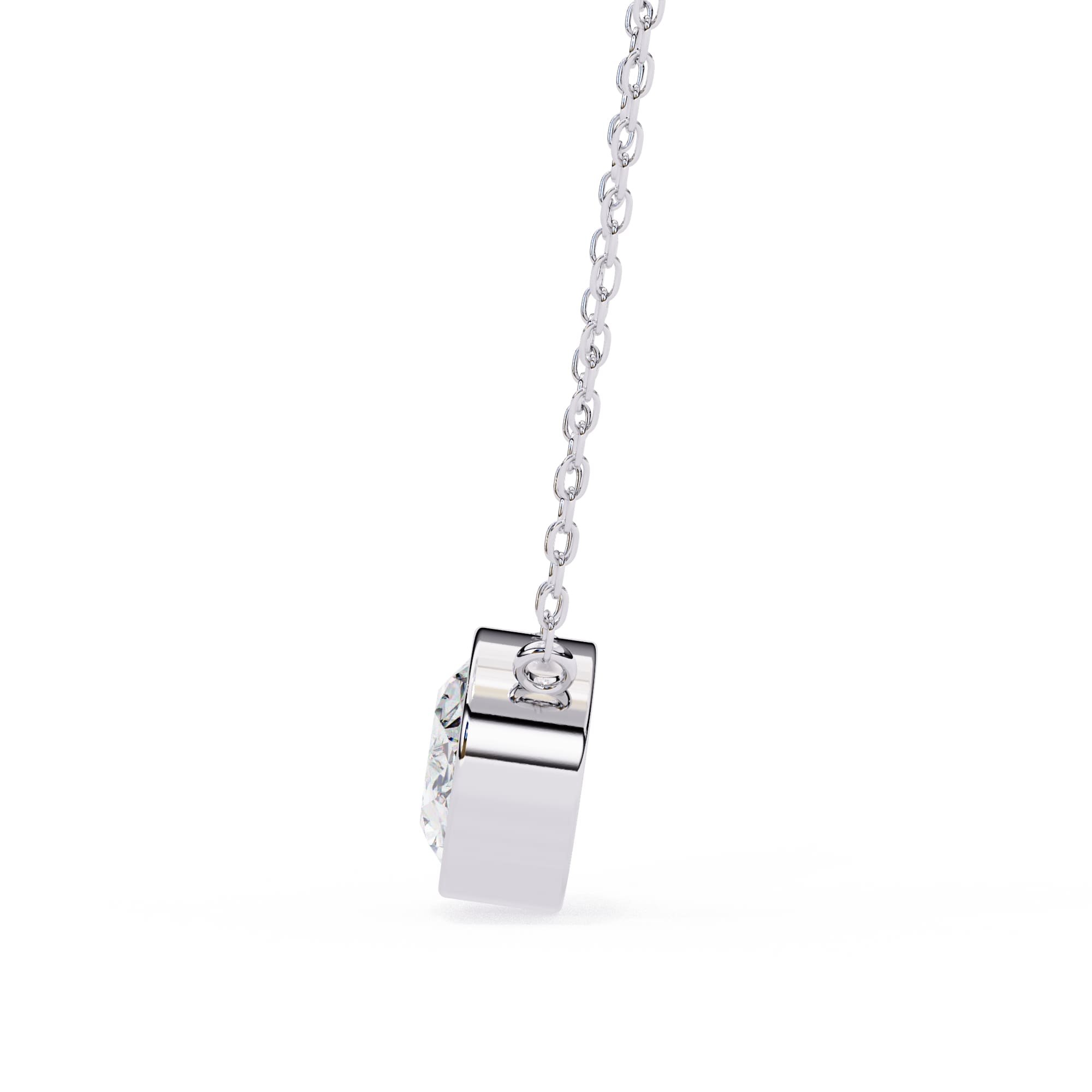 Chic Oval Bezel Pendant