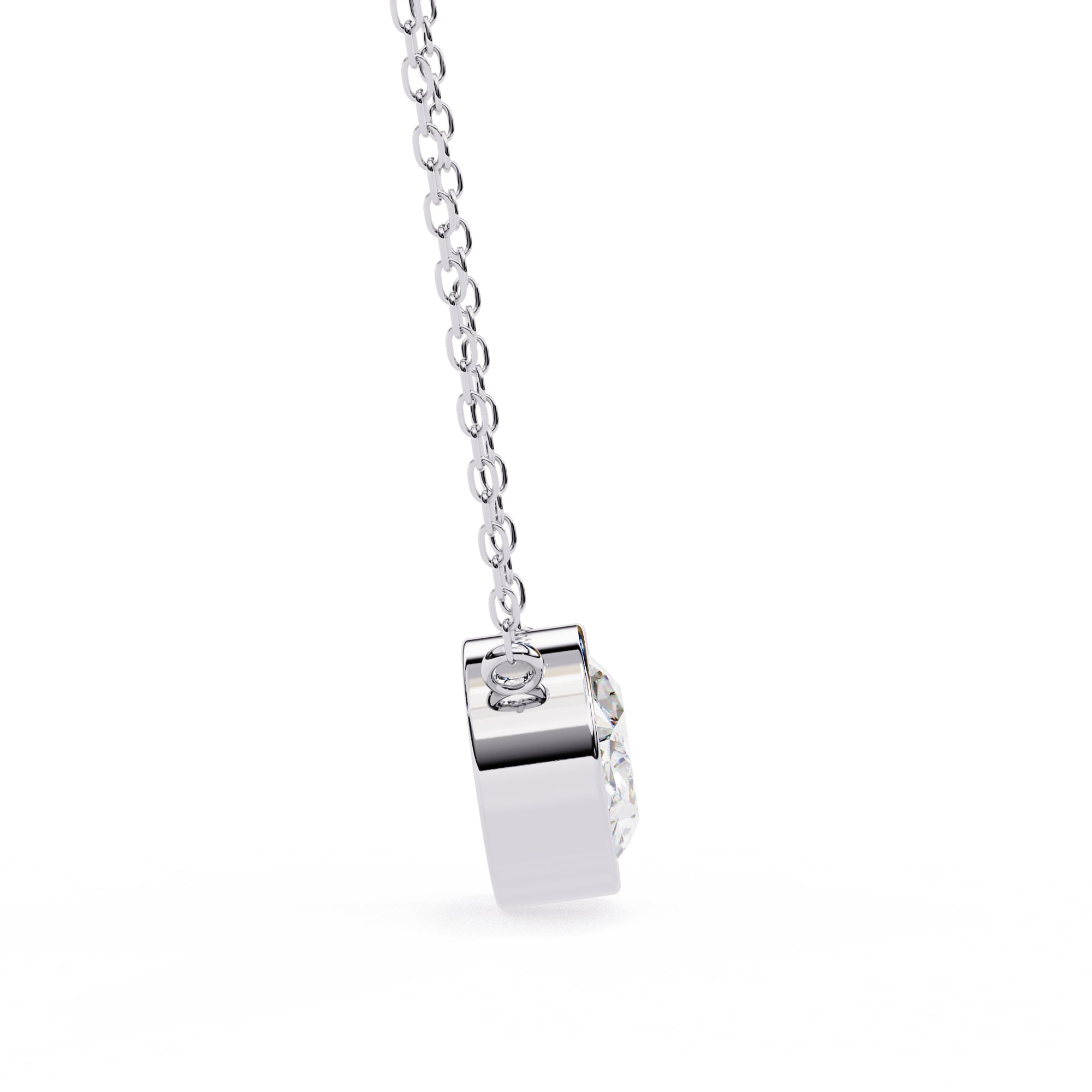 Chic Oval Bezel Pendant