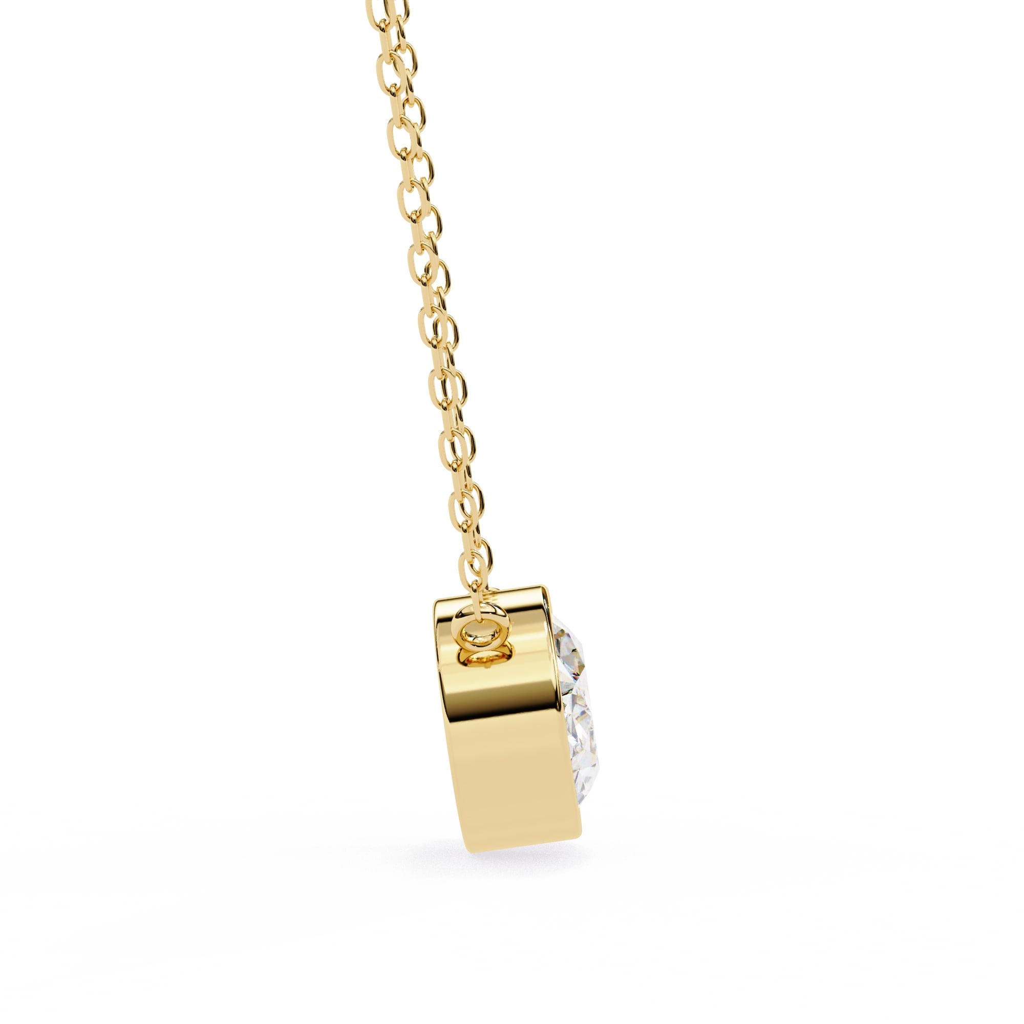 Chic Oval Bezel Pendant