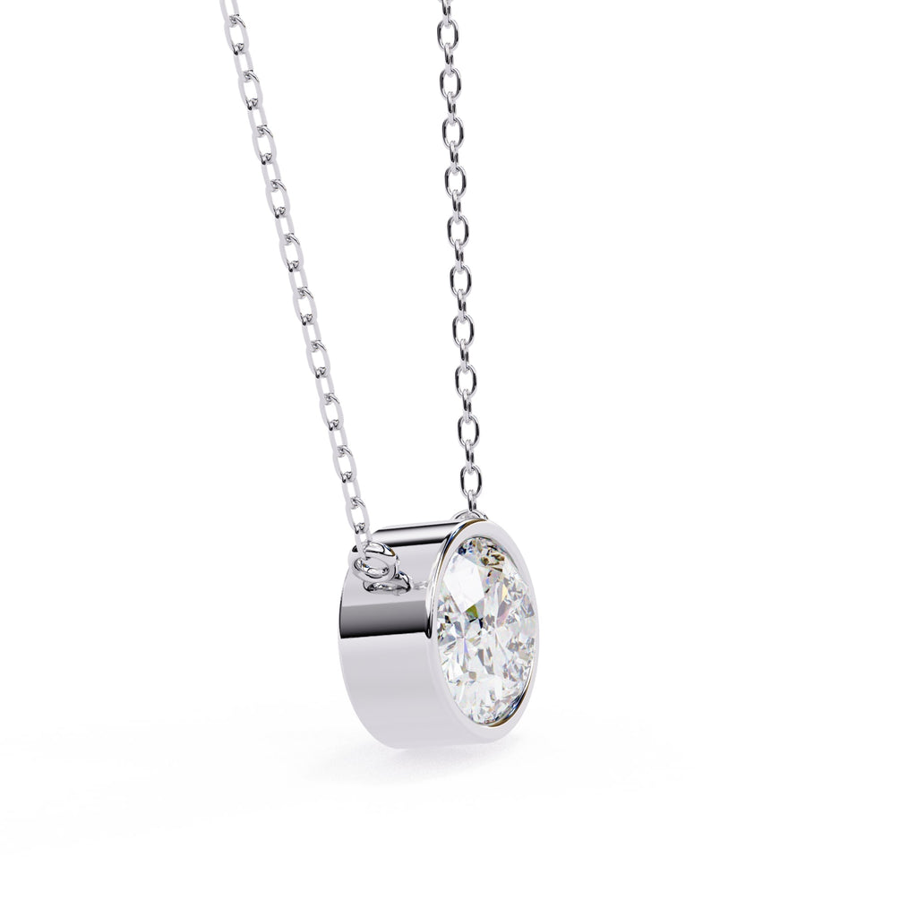 Chic Oval Bezel Pendant