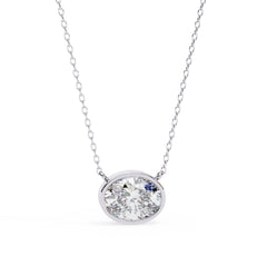 Chic Oval Bezel Pendant