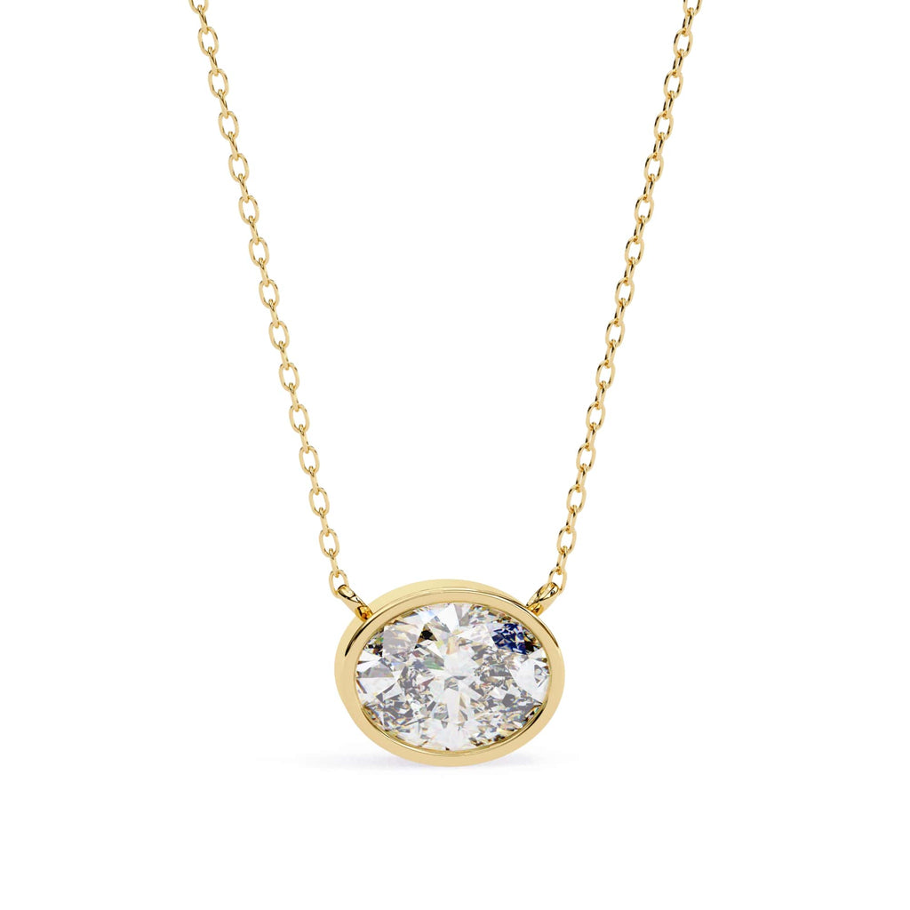 Chic Oval Bezel Pendant