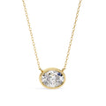 Chic Oval Bezel Pendant