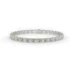 Diamond bracelet on a white background