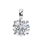 1 CT Round Lab-Grown Diamond Complimentary Solitaire Pendant