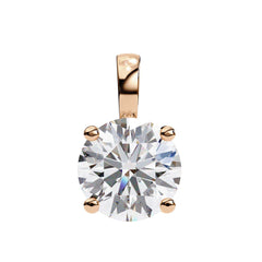 Charming Round 4 Prong Pendant
