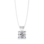 4 Prong Round Lab Diamond Pendant