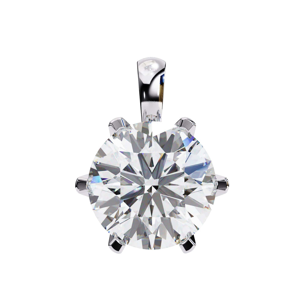 2.20 Carat Refined Round  Lab Grown Pendant