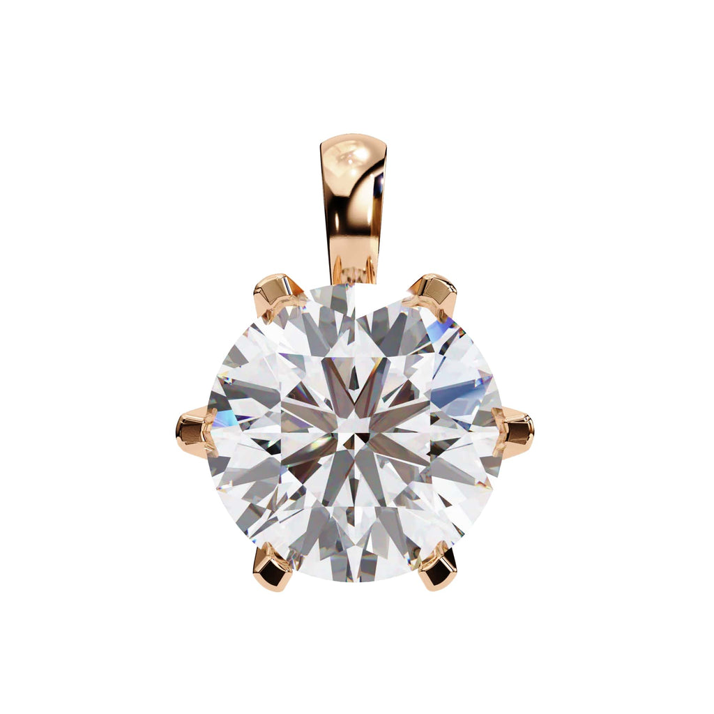 2.20 Carat Refined Round  Lab Grown Pendant