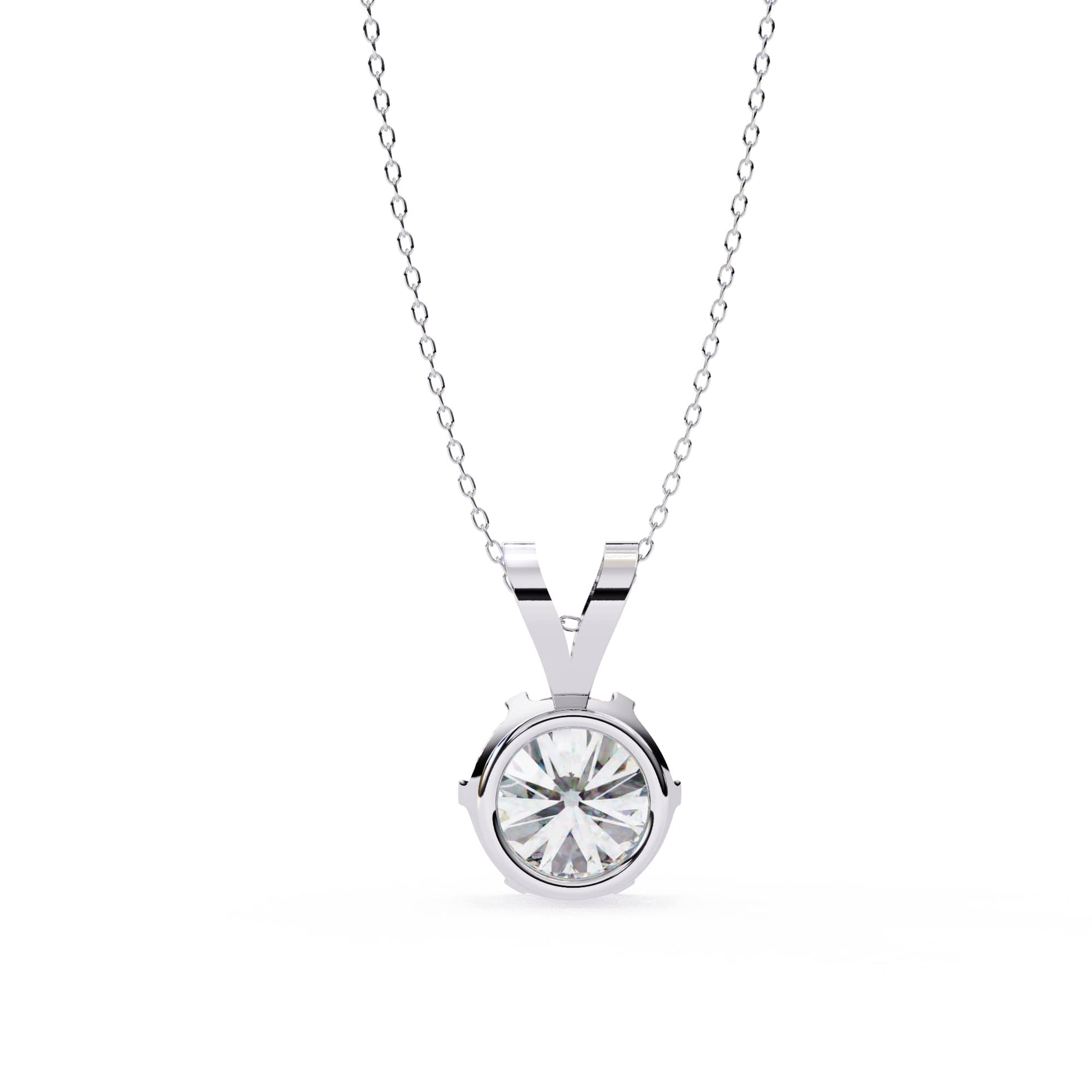6 Prong Round Lab Grown Diamond Pendant