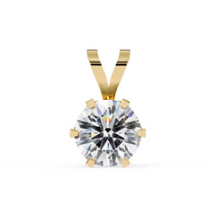 Chic Round 6 Prong Pendant
