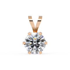 Chic Round 6 Prong Pendant