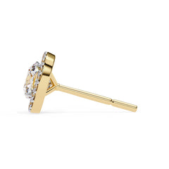  Round Brilliant Diamond Studs  6 Prong Crown Setting