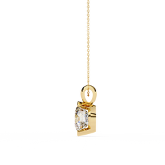 Stylish Round Half Bezel Pendant