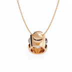 Stylish Round Half Bezel Pendant