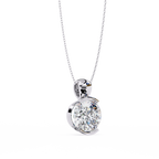 Stylish Round Half Bezel Pendant