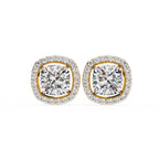  Round Brilliant Diamond Studs  6 Prong Crown Setting