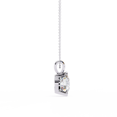 Stylish Round Half Bezel Pendant
