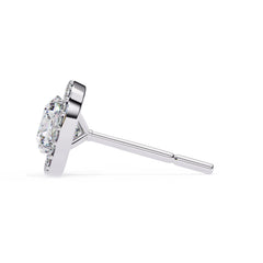  Round Brilliant Diamond Studs  6 Prong Crown Setting