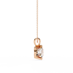 Stylish Round Half Bezel Pendant
