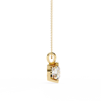 Stylish Round Half Bezel Pendant