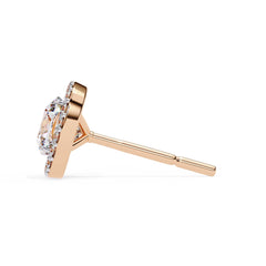  Round Brilliant Diamond Studs  6 Prong Crown Setting