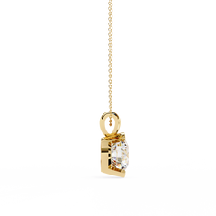 Stylish Round Half Bezel Pendant