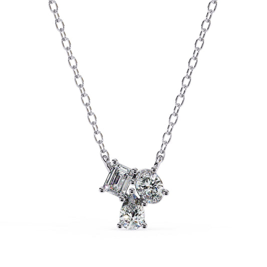 Dazzling Trio Diamond Pendant