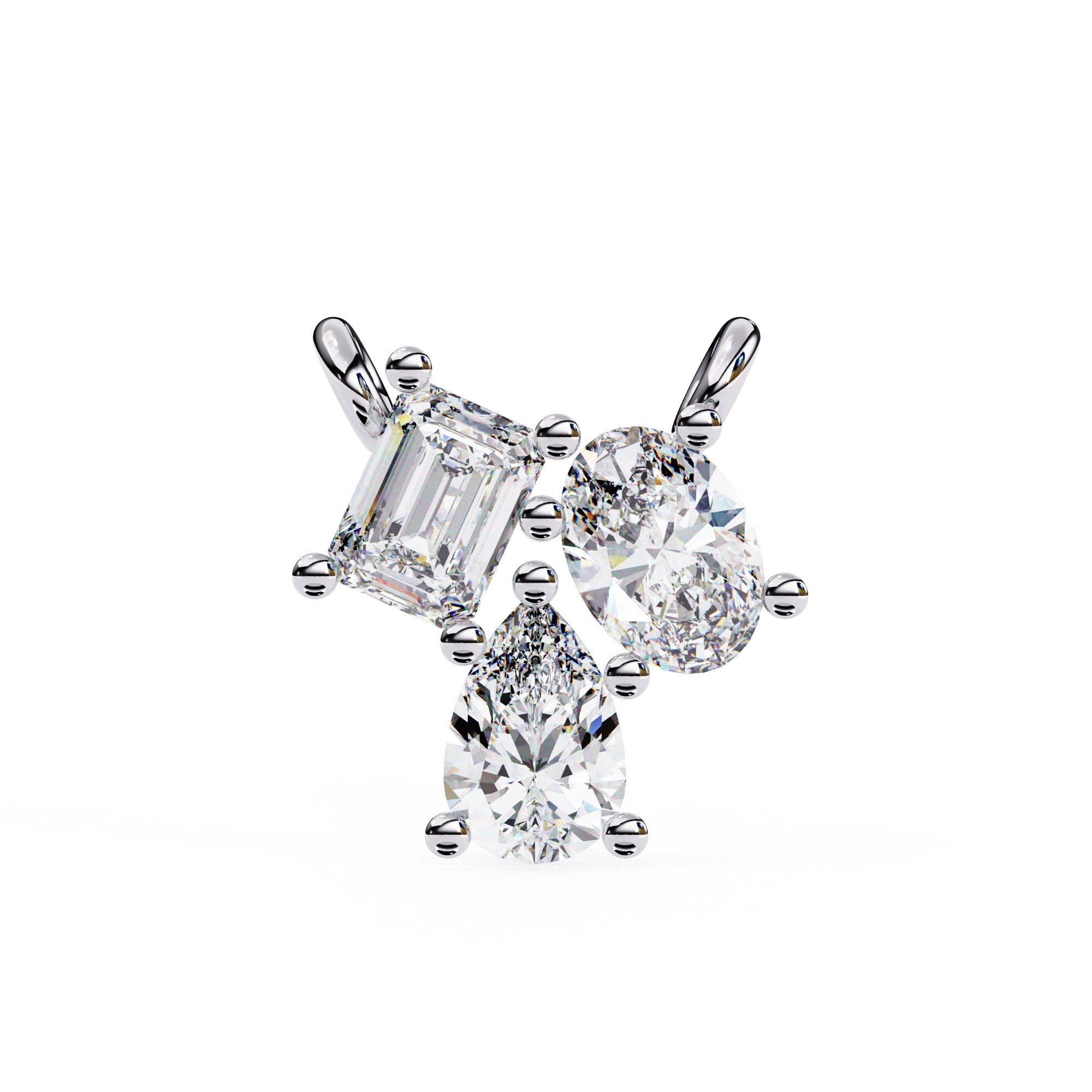 Dazzling Trio Diamond Pendant