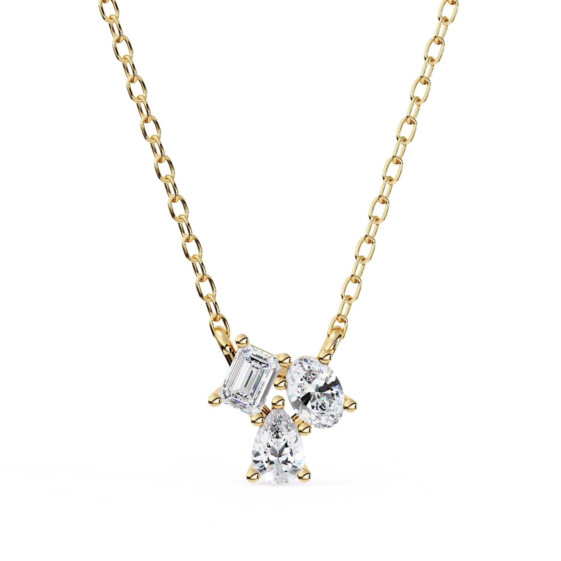 Dazzling Trio Lab Grown Diamond Pendant