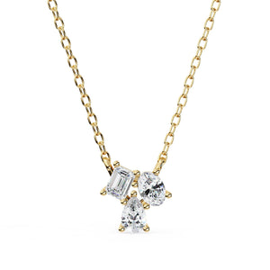 0.93 Carat Dazzling Trio Lab Grown Diamond Pendant Necklace