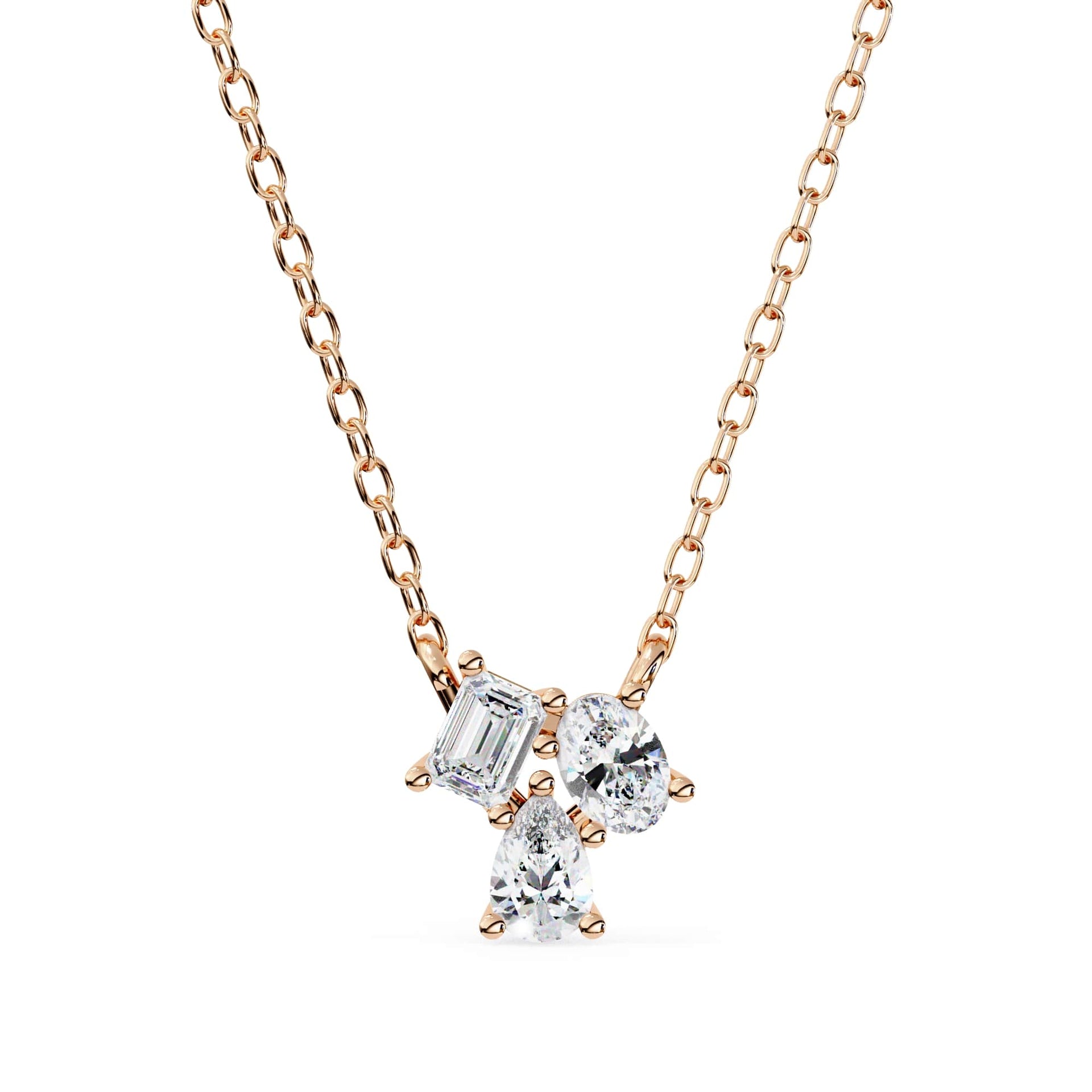 Dazzling Trio Lab Grown Diamond Pendant