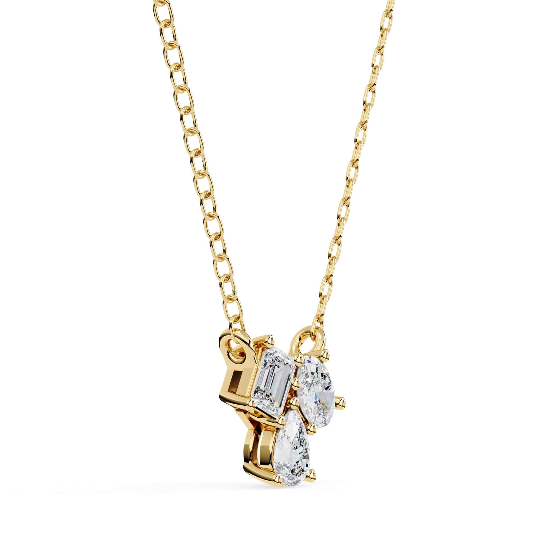 Dazzling Trio Lab Grown Diamond Pendant