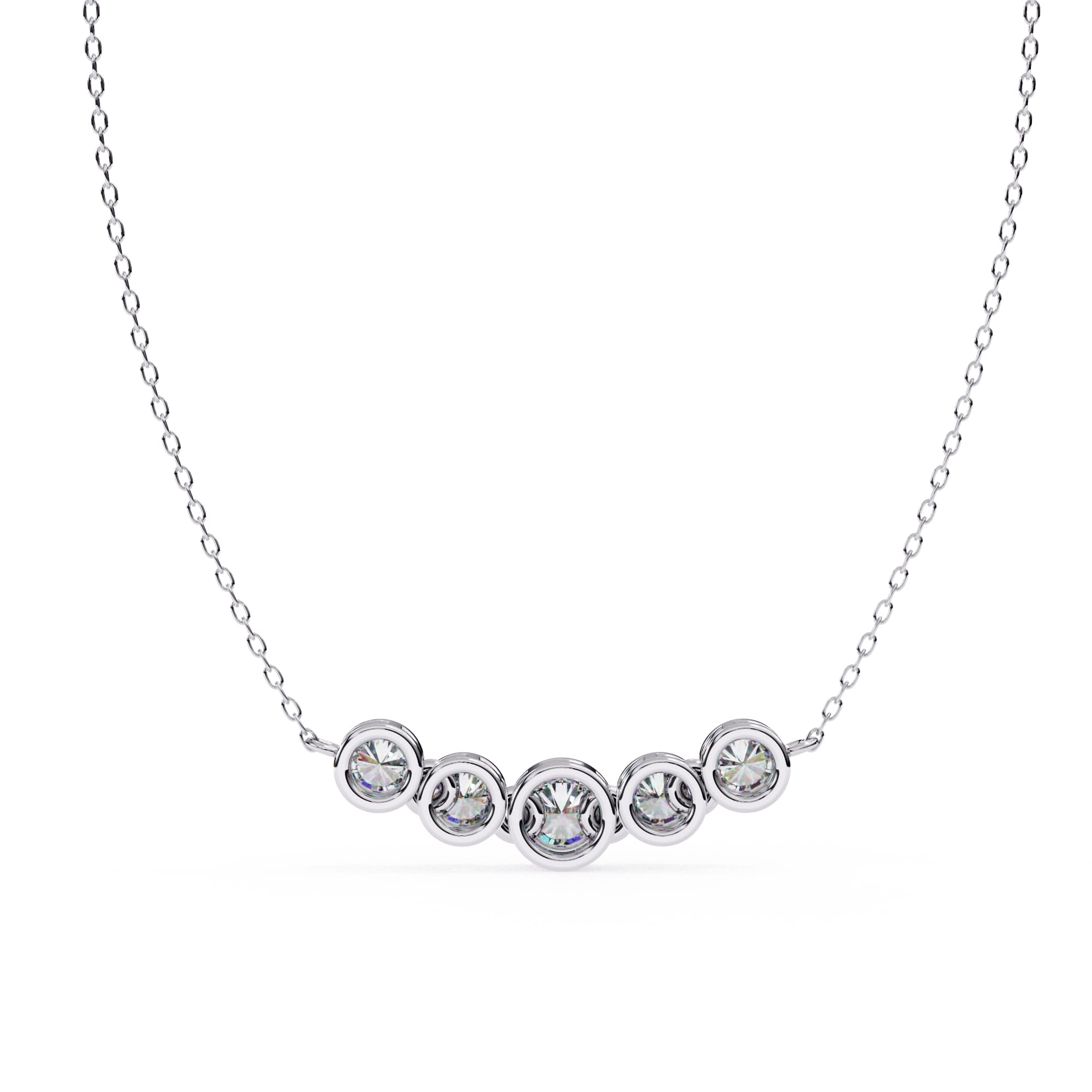 Round bezel setting pendant