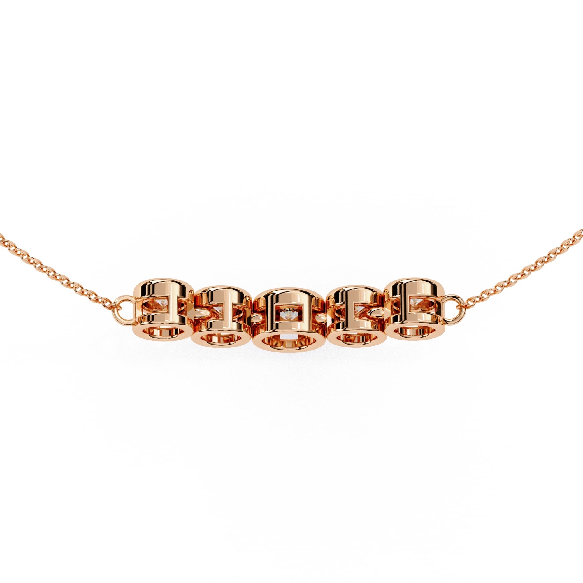 Round bezel setting pendant