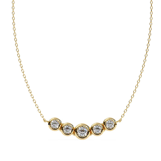 Round bezel setting pendant