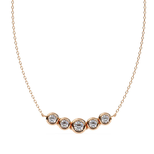 Round bezel setting pendant