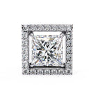 Princess Cut Lab Diamond Stud Earrings