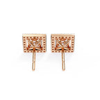 Princess Cut Lab Diamond Stud Earrings