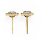 Princess Cut Lab Diamond Stud Earrings