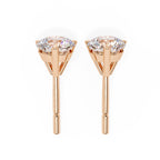 Round Diamond Stud Earrings