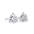Round Diamond Stud Earrings