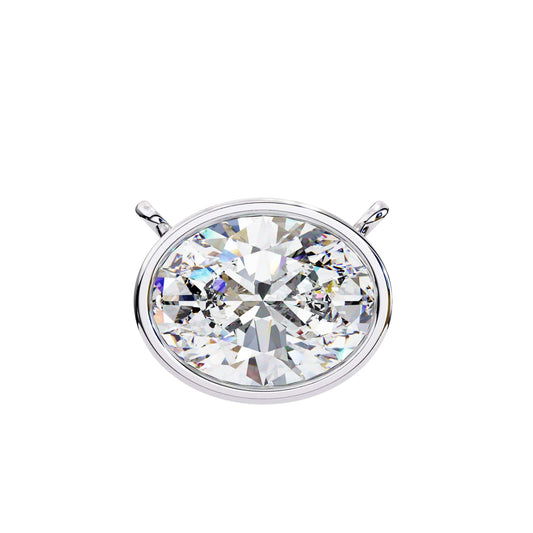 Chic Oval Bezel Pendant