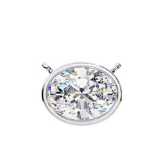 Chic Oval Bezel Pendant