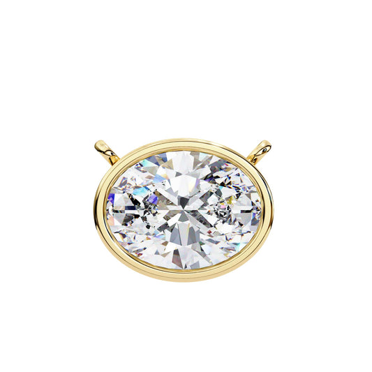 Chic Oval Bezel Pendant